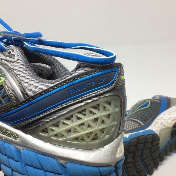 Brooks Trance 12 Blue Grey Running Shoe Size 7 - Picture 6 of 9
